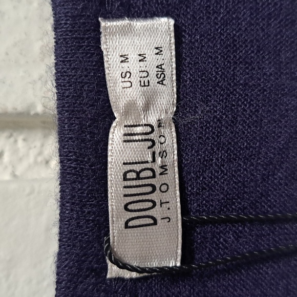 J. TOMSON DOUBL JU Navy Sharkbite Dress. Size Medium NWT - Picture 7 of 8